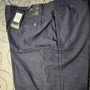UNDER ARMOUR ISO CHILL GOLF HEATHER DARK BLUE SHORTS SIZE 42 OR 34 MEN $80.00